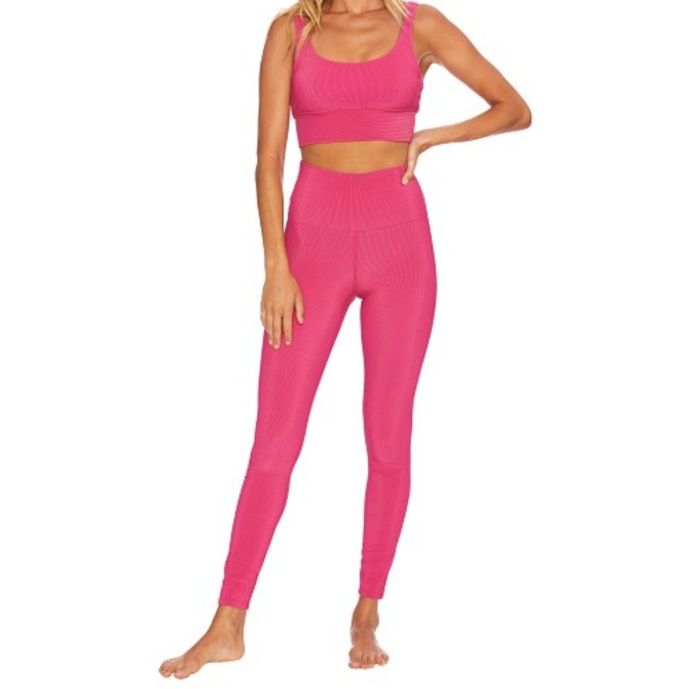 Beach Riot Ayla Fuschia Leggings